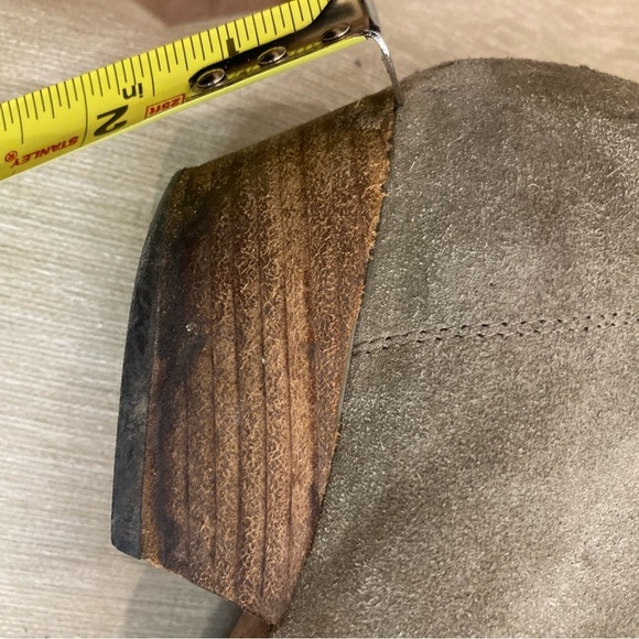 ISABEL MARANT Sz 39 Suede Zipper Riunded Toe Cap Stacked Heel Ankle Booties - Picture 8 of 9